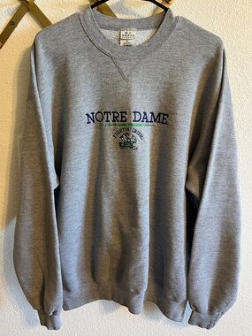 Notre Dame Gray Crewneck Sweatshirt